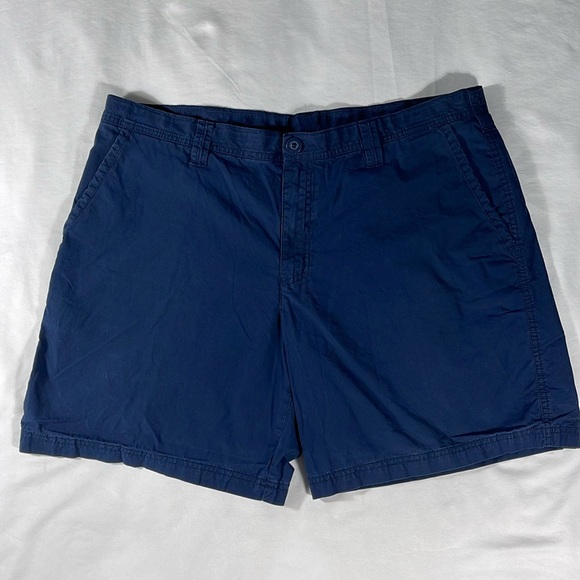 Columbia mens navy lightweight flat front 7.5" inseam chino shorts - size 38 - Picture 2 of 11